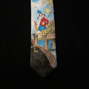 Vintage Disney Goofy Fishing Necktie